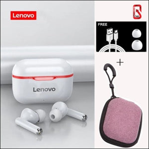 Lenovo Lp1 Tws Wireless Bluetooth 5.0 Earphones Earbuds Noise Cancellation With Microphone Touch