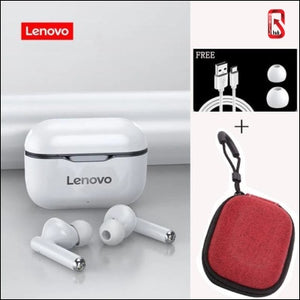 Lenovo Lp1 Tws Wireless Bluetooth 5.0 Earphones Earbuds Noise Cancellation With Microphone Touch