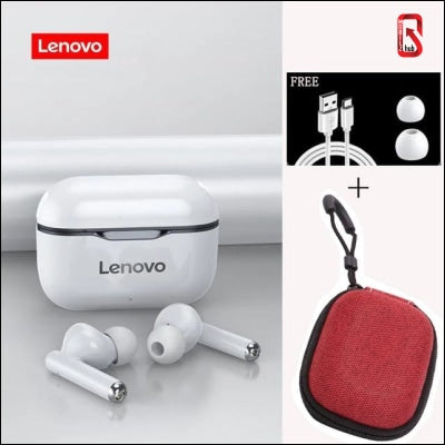 Lenovo Lp1 Tws Wireless Bluetooth 5.0 Earphones Earbuds Noise Cancellation With Microphone Touch