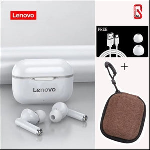 Lenovo Lp1 Tws Wireless Bluetooth 5.0 Earphones Earbuds Noise Cancellation With Microphone Touch