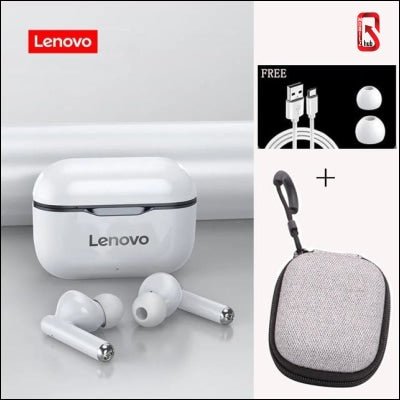 Lenovo Lp1 Tws Wireless Bluetooth 5.0 Earphones Earbuds Noise Cancellation With Microphone Touch