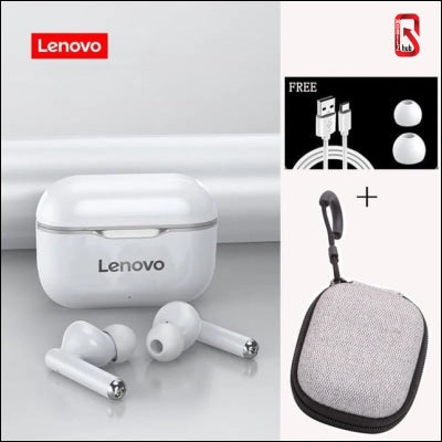 Lenovo Lp1 Tws Wireless Bluetooth 5.0 Earphones Earbuds Noise Cancellation With Microphone Touch