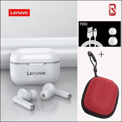 Lenovo Lp1 Tws Wireless Bluetooth 5.0 Earphones Earbuds Noise Cancellation With Microphone Touch