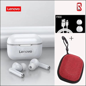 Lenovo Lp1 Tws Wireless Bluetooth 5.0 Earphones Earbuds Noise Cancellation With Microphone Touch