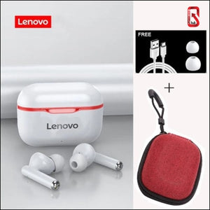 Lenovo Lp1 Tws Wireless Bluetooth 5.0 Earphones Earbuds Noise Cancellation With Microphone Touch