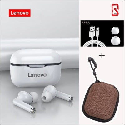 Lenovo Lp1 Tws Wireless Bluetooth 5.0 Earphones Earbuds Noise Cancellation With Microphone Touch