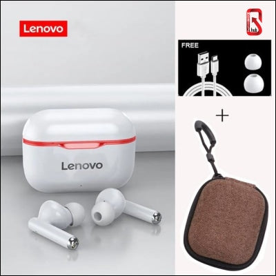 Lenovo Lp1 Tws Wireless Bluetooth 5.0 Earphones Earbuds Noise Cancellation With Microphone Touch